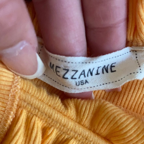 Yellow Ribbed Dress - Picture 2 of 2